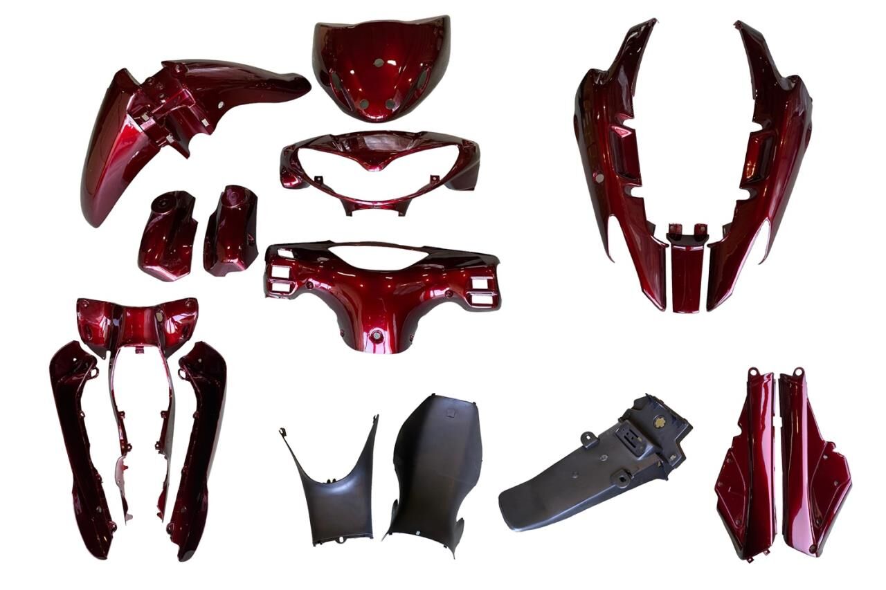 MONDİAL 110 FT KAPORTA SETİ BORDO-İTHAL (FAR STOP HARİÇ)