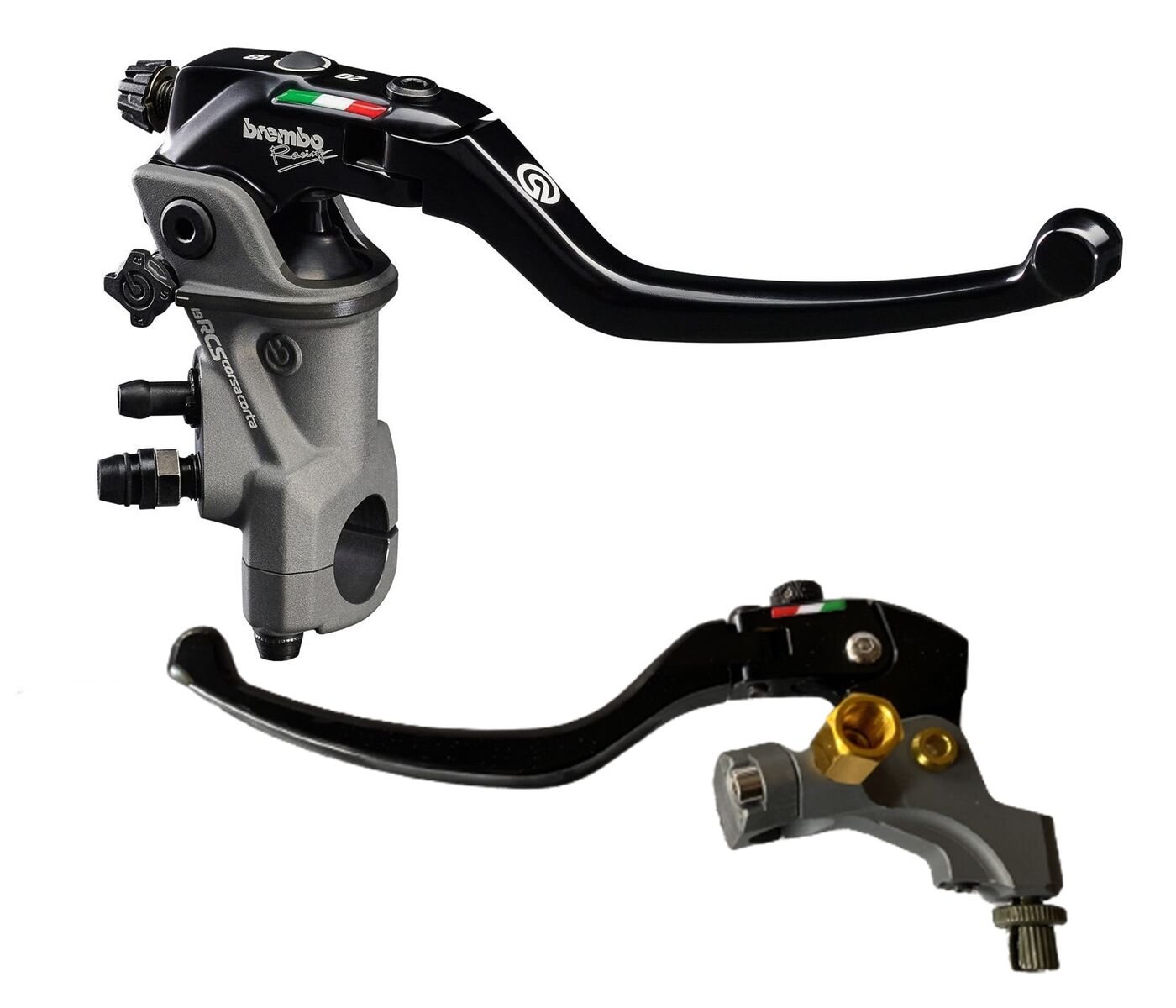 BREMBO ÖN FREN MERKEZİ VE DEBRİYAJ LEVYESİ KOMPLE BRAKETLİ SİYAH