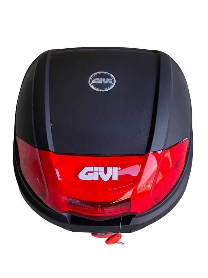 GİVİ E300N MOTOSİKLET ARKA ÇANTA Kırmızı Reflektörlü 30 Litre