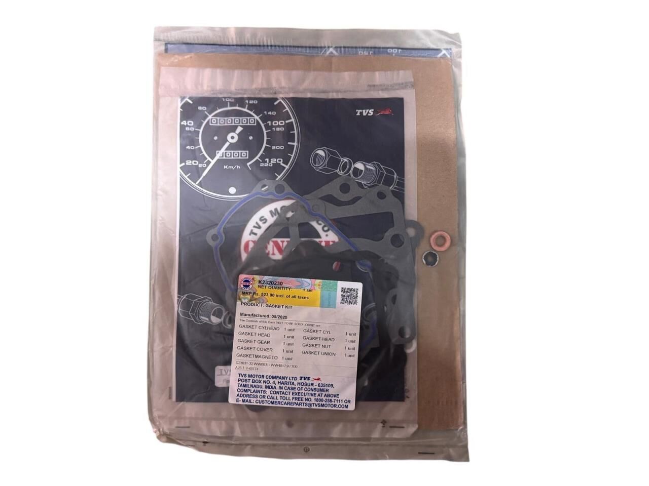 TVS NTORQ 125 CONTA SETİ ORJİNAL