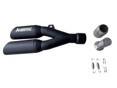 AKRAPOVİC EGSOZ ÇİFT ÇIKIŞ SİYAH SUSTURUCULU