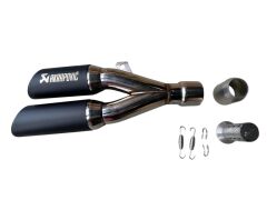 AKRAPOVİC EGSOZ ÇİFT ÇIKIŞ SİYAH-NİKEL SUSTURUCULU