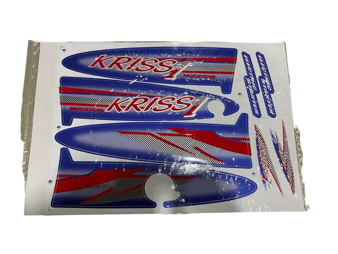 MODENAS KRİSS 1 STİCKER SET MAVİ 003