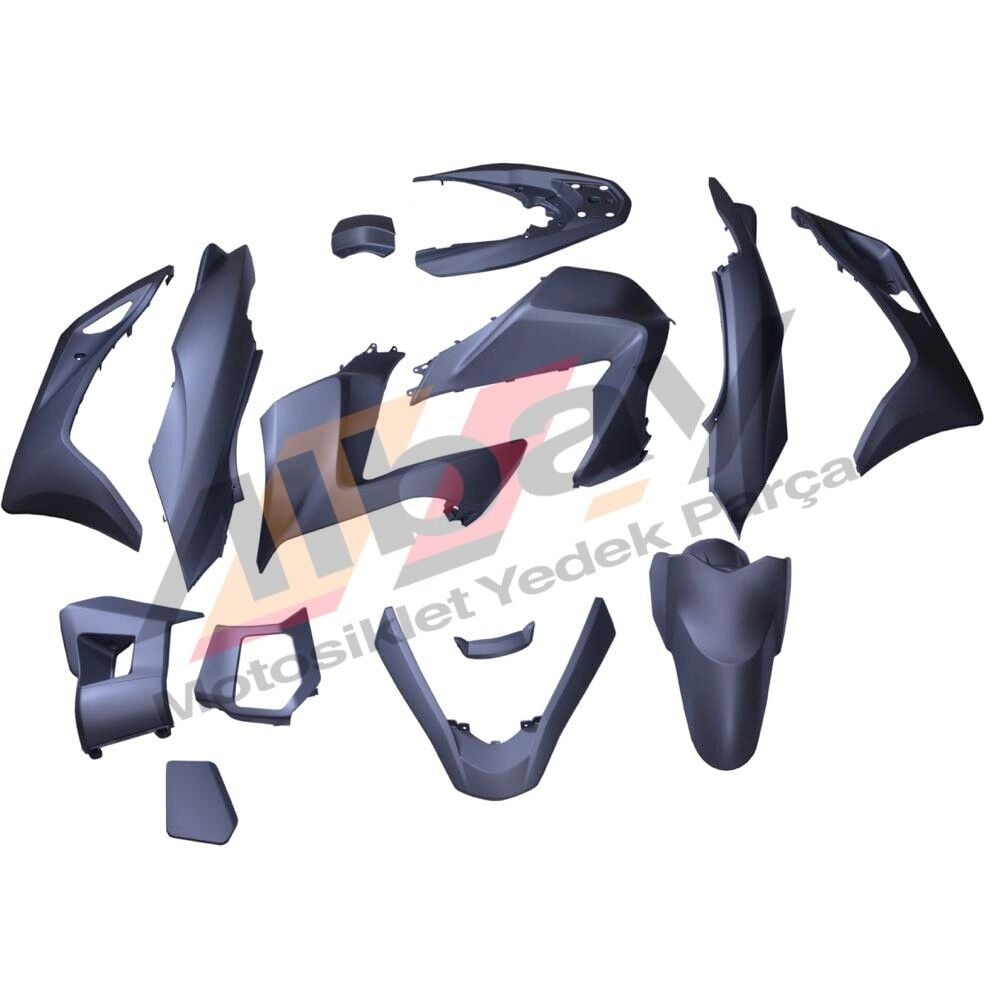 HONDA PCX KAPORTA SETİ MAT FÜME 2014-2017