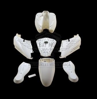 YUKİ DÜNYA KAPORTA SETİ ELEKTRİKLİ BİSİKLET BEYAZ