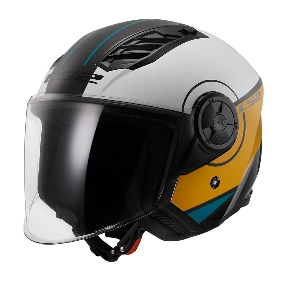 LS2 AIRFLOW 2 COVER SİYAH-BEYAZ-KAHVE KASK M