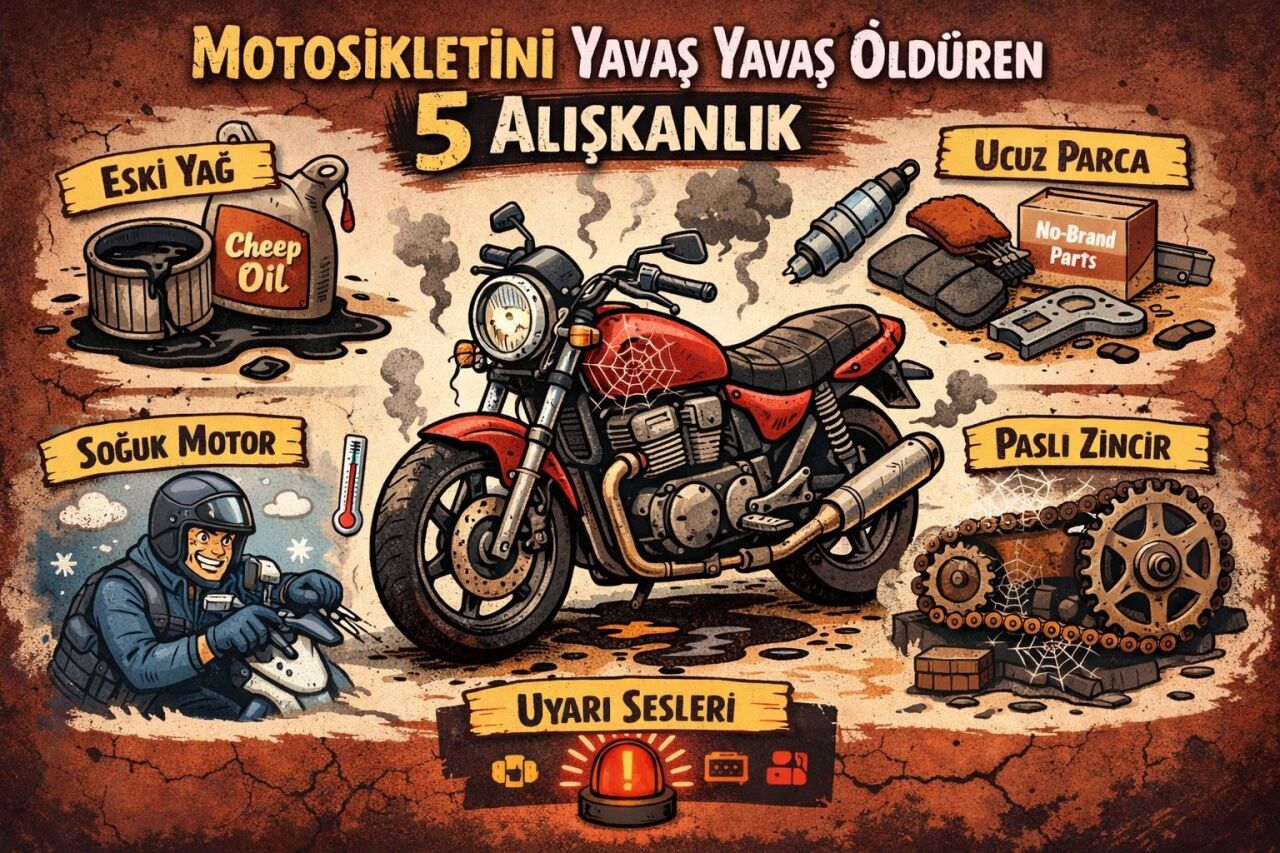 Motosikletini Yavaş Yavaş Öldüren 5 Alışkanlık
