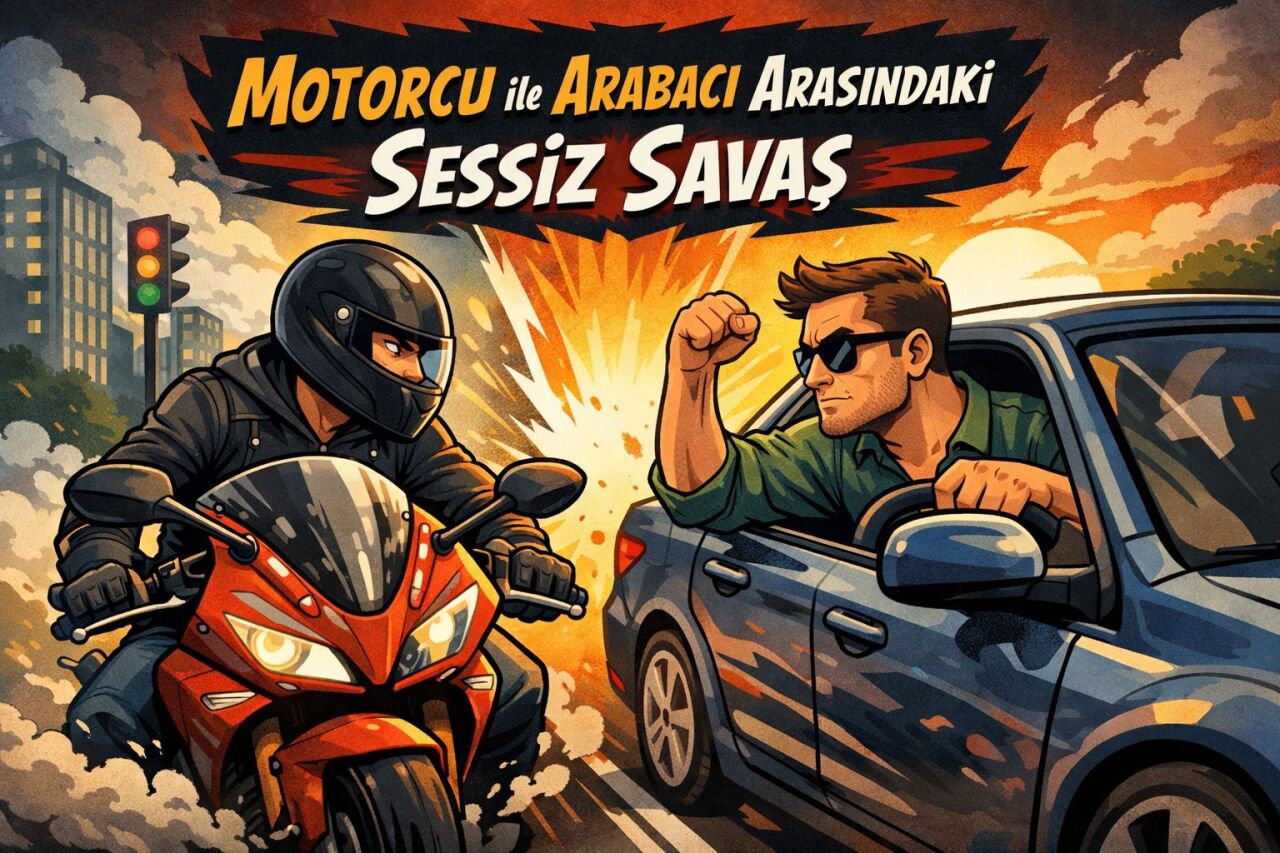 Motorcu ile Arabacı Arasındaki Sessiz Savaş