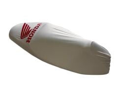 HONDA PCX 125-150 SELE KILIF KUMAŞ LOGOLU BEYAZ-KIRMIZI 2011-2025