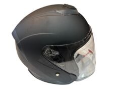 YARIM ÇENESİZ KASK JK-526 MAT SİYAH M BEDEN
