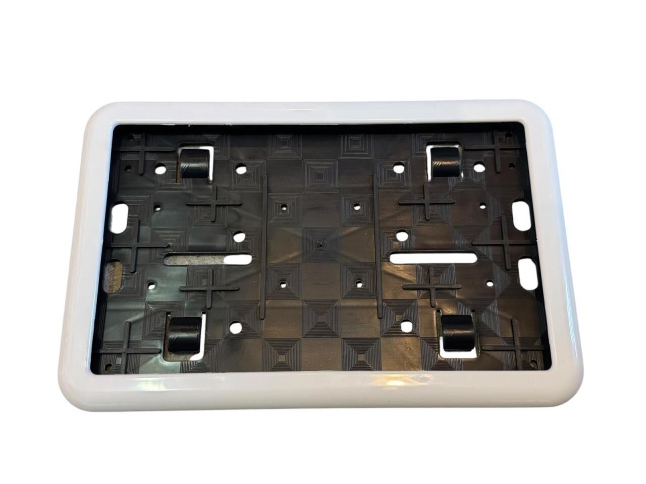 MOTOSİKLET REFLEKTİF ÇİTALI PLAKALIK PLASTİK BEYAZ
