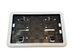 MOTOSİKLET REFLEKTİF ÇİTALI PLAKALIK PLASTİK BEYAZ