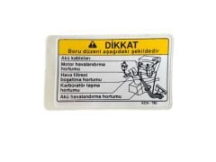 HONDA TİTAN STİCKER AKÜ UYARI