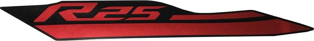 YAMAHA YZF R25 SOL YAN KAPAK STİCKER ORJİNAL 2015 SİYAH