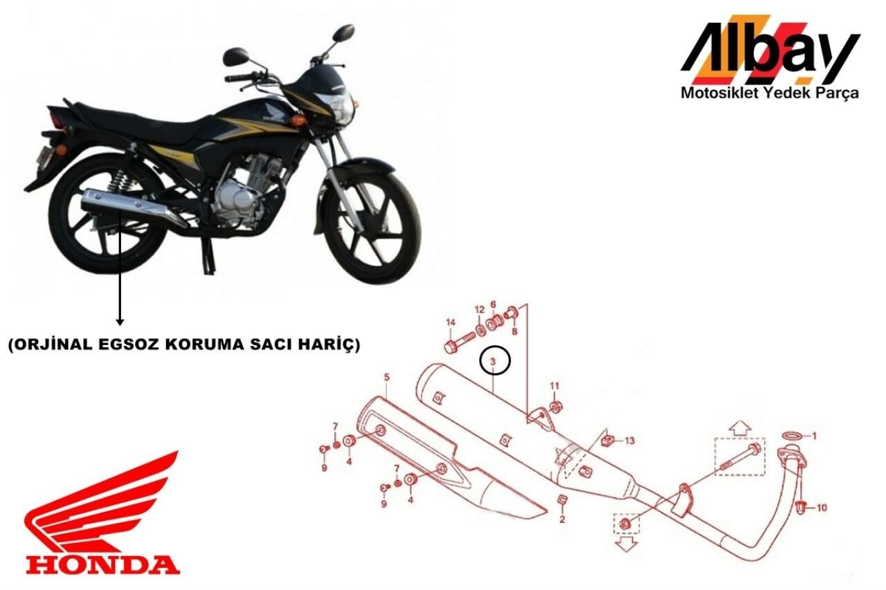HONDA CB 125 ACE EGSOZ ORJİNAL