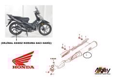 HONDA WİNGO EGSOZ ORJİNAL 3 NOLU ÜRÜN