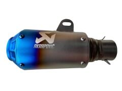 AKRAPOVİC EGSOZ MAVİ SUSTURUCULU