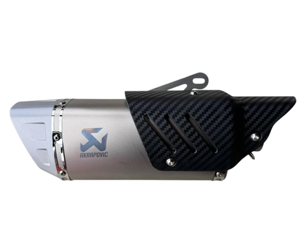 AKRAPOVİC EGSOZ GRİ KARBON KAPAK SUSTURUCULU