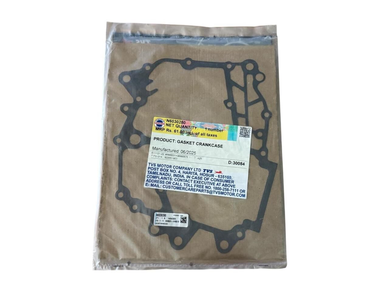 TVS RAİDER 125 KARTER ARA CONTA ORJİNAL