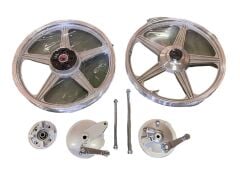 CG 125 ÖN-ARKA JANT SET KOMPLE BÜYÜK KAMPANALI KAPLİNLİ