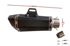 AKRAPOVİC TÜP EGSOZ SUSTURUCULU SİYAH 6 GEN 006