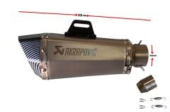 AKRAPOVİC TÜP EGSOZ SUSTURUCULU TİTANYUM RENK 6 GEN 004