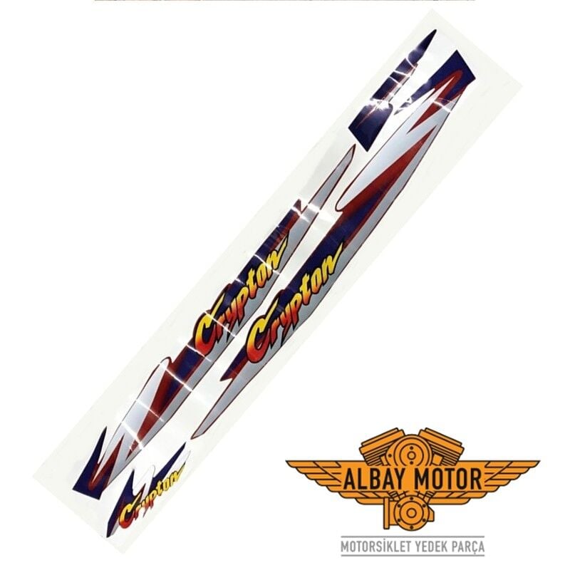 YAMAHA CRYPTON BORDO STİCKER SETİ 2004