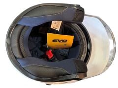 YARIM ÇENESİZ KASK EVO JK-528 KIRMIZI SİYAH XL