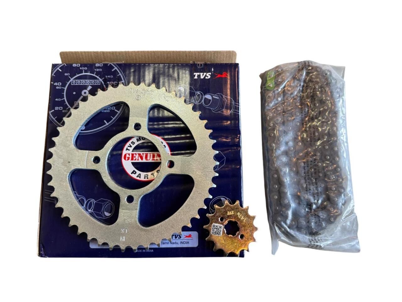 TVS RAİDER 125 ZİNCİR DİŞLİ SET ORJİNAL 14T 46T 420