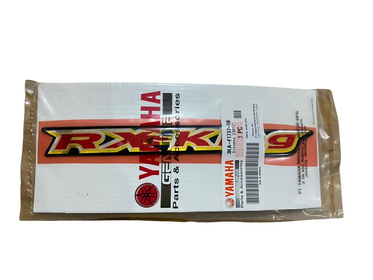 YAMAHA RX 135 KİNG AKÜ KAPAK DAMLA STİCKER 40.YIL ADET ORJİNAL