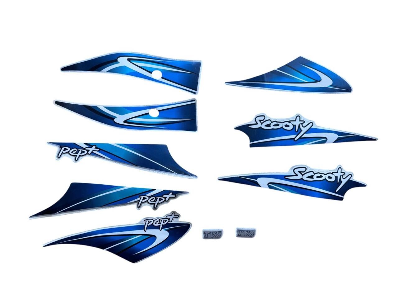 TVS PEP STİCKER SET YENİ MODEL MAVİ
