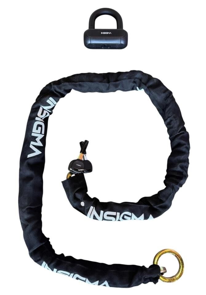 MOTOSİKLET ZİNCİR KİLİT U BAR 1,5 METRE 10mm SİYAH