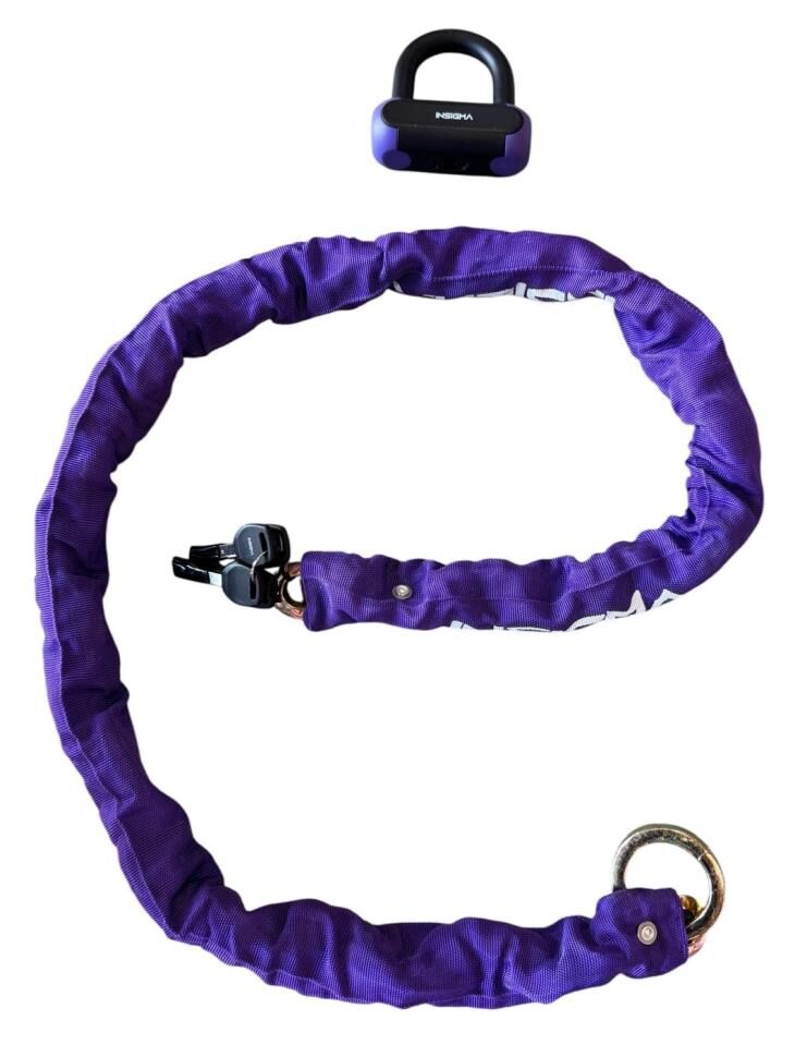 MOTOSİKLET ZİNCİR KİLİT U BAR 1,5 METRE 10mm MOR