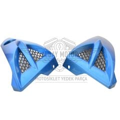 YAMAHA YBR 125 ÖN RÜZGARLIK DEPO ALT MAVİ TAKIM 2004-2008