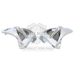 YAMAHA YBR 125 ÖN RÜZGARLIK DEPO ALT NİKEL TAKIM 2004-2008