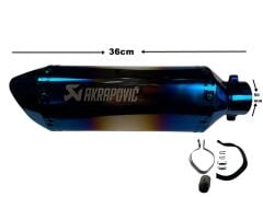 AKRAPOVİC TÜP EGSOZ SUSTURUCULU MAVİ