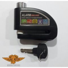 ALARMLI DİSK KİLİDİ SİYAH 110 DCB YÜKSEK SES