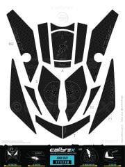 YAMAHA XMAX 250 TANK PAD FULL SET 15 PARÇA SİYAH-GRİ 2024