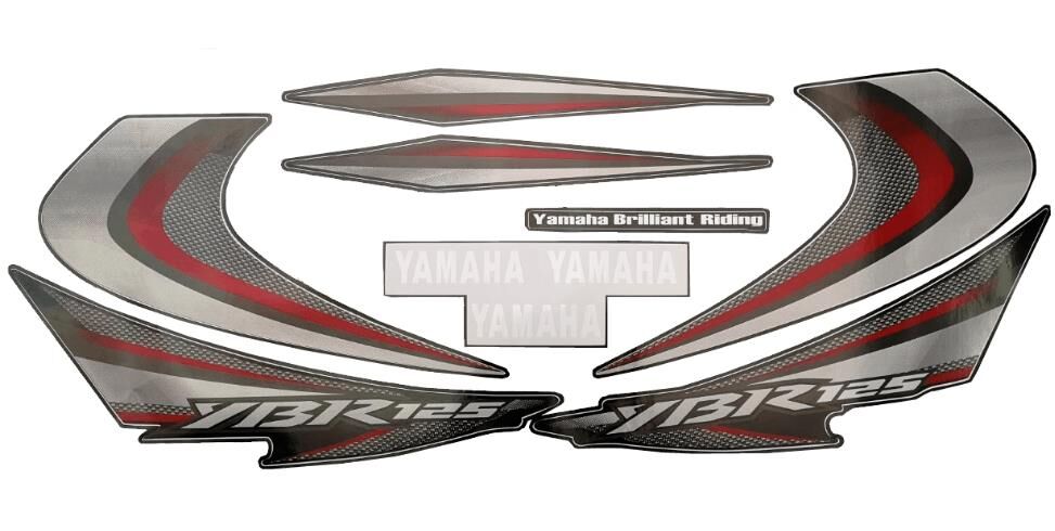 YAMAHA YBR 125 2008-2009 KIRMIZI STİCKER SET