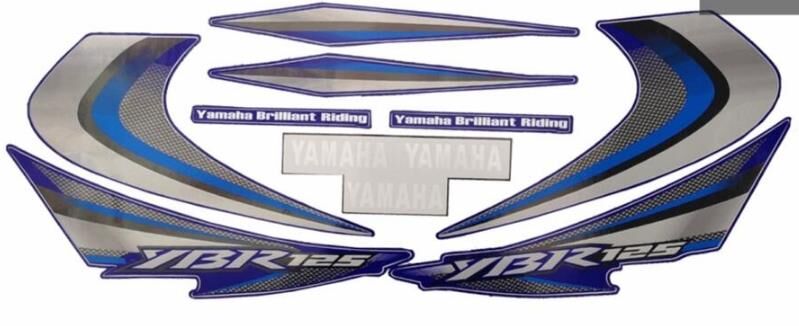 YAMAHA YBR 125 2008-2009 MAVİ STİCKER SET