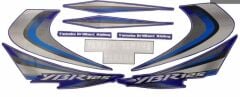YAMAHA YBR 125 2008-2009 MAVİ STİCKER SET