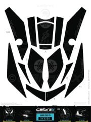 YAMAHA XMAX 250 TANK PAD FULL SET 15 PARÇA SİYAH 2024