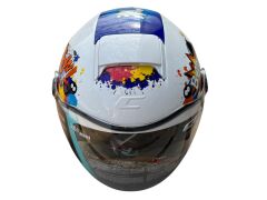 CGM ÇOCUK KASK MİNİ COMİCS BEYAZ MAVİ M