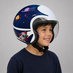 CGM ÇOCUK KASK MİNİ SPACE LACİVERT-BEYAZ S