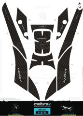 YAMAHA NMAX 125-155 TANK PAD FULL SET 11 PARÇA SİYAH KARBON 2020-2024