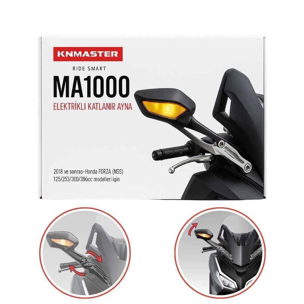 KNMASTER MA1000 – Forza Otomatik Katlanır Motosiklet Aynası