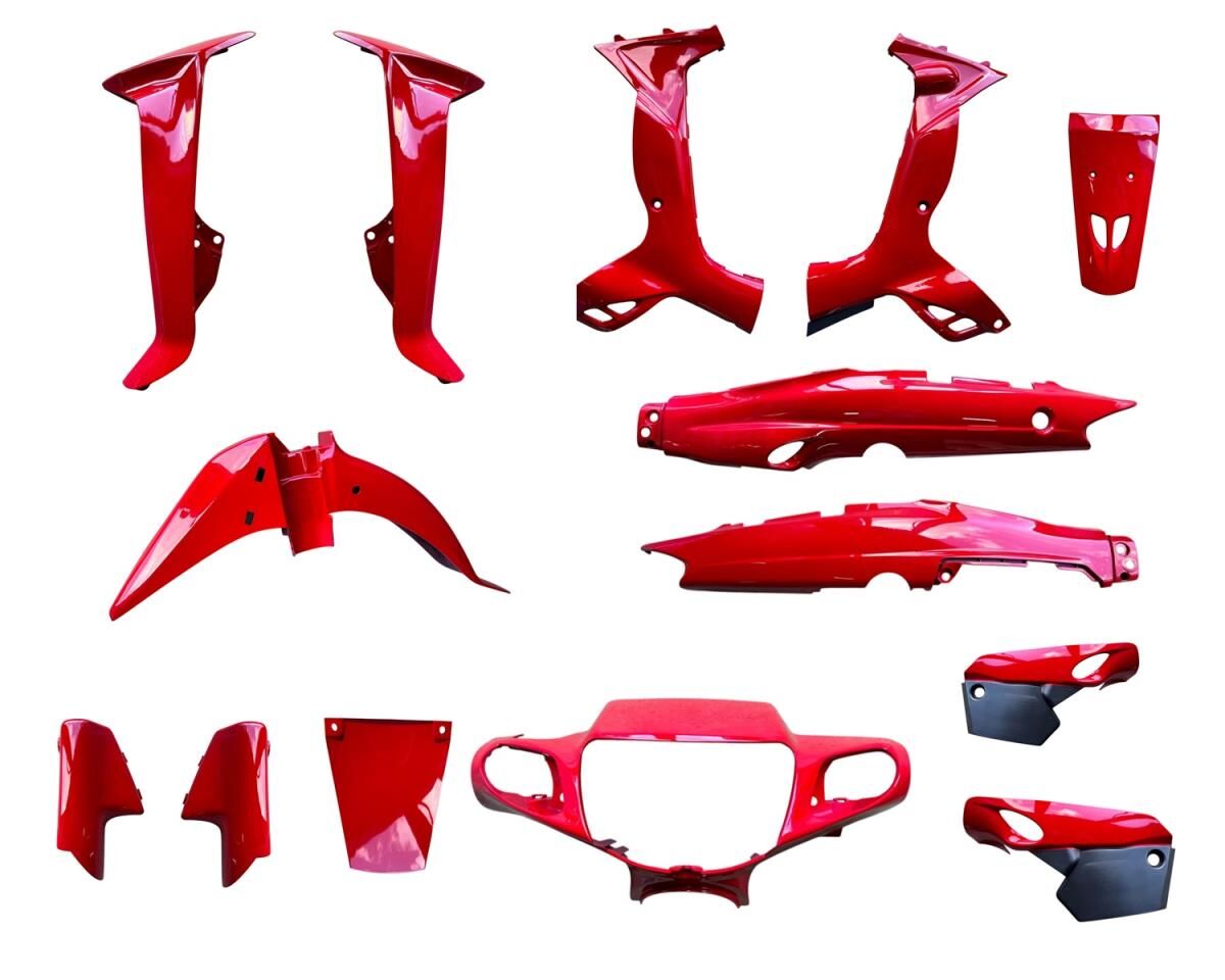 YAMAHA CRYPTON 2001 R KAPORTA SETİ KIRMIZI (SİYAH BLOK) R MODELİ UYUMLU 2001