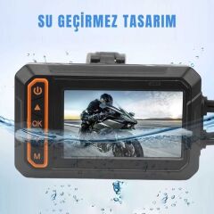 KNMASTER MOTOCAM 1000 Çift Kameralı Motosiklet DVR Sistemi