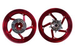 YAMAHA XMAX 250-300 CNC MODİFİYE JANT KIRMIZI SET MODEL 2 2018-2022