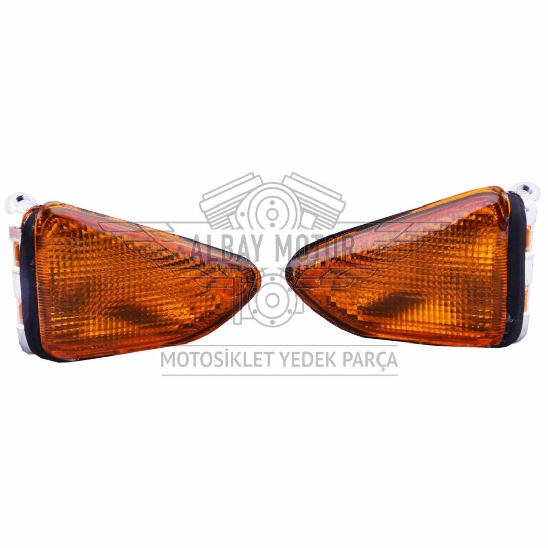 YAMAHA YBR 125 ÖN SİNYAL KARE FAR İÇİN TAKIM 2004 VE 2009